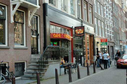 En typsisk Coffeeshop i Amsterdam - Foto: Gaute Nordvik
