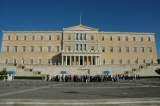 Parlamentsbygningen i Athen - Foto: Gaute Nordvik