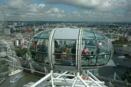 På vei opp med London Eye - Foto: Gaute Nordvik