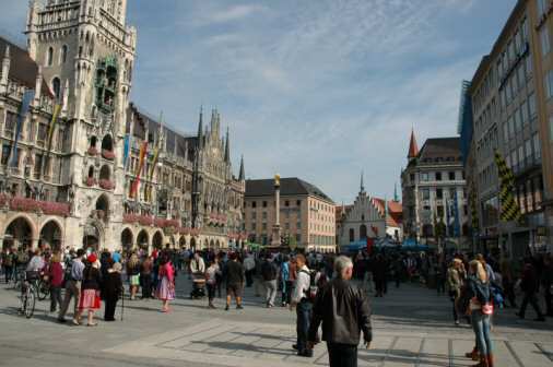 Marienplatz i München - Foto: Gaute Nordvik